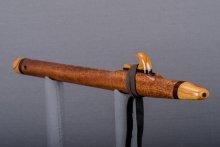 African Mahogany  Native American Flute, Minor, Mid A-4, #J43F (2)